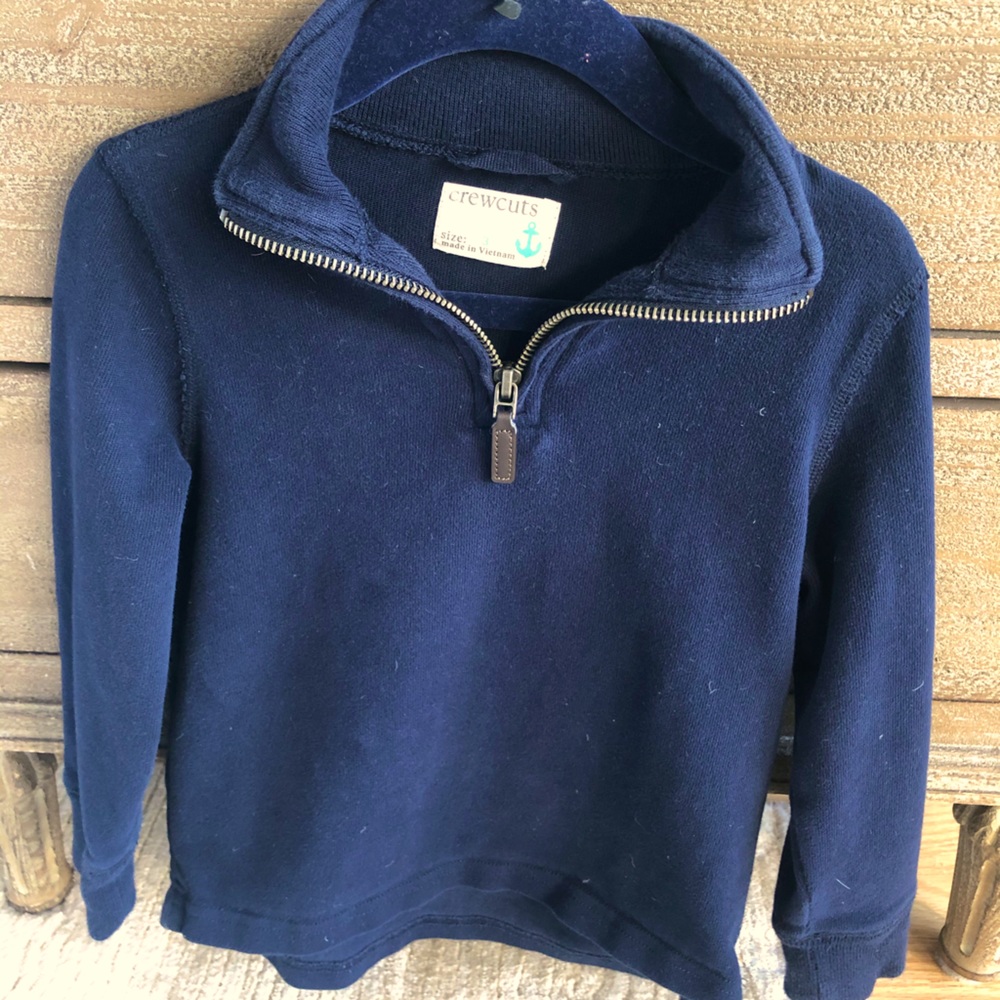 Navy Quarter zip sweater pullover. Toddler boys 3T